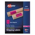 Avery Dennison Avery-Dennison Neon Shipping Label, Magenta AV33390